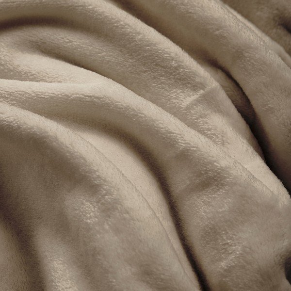 Pelēkbrūns pleds no mikroflaneļa 220x240 cm Flanou – douceur d'intérieur-image-2