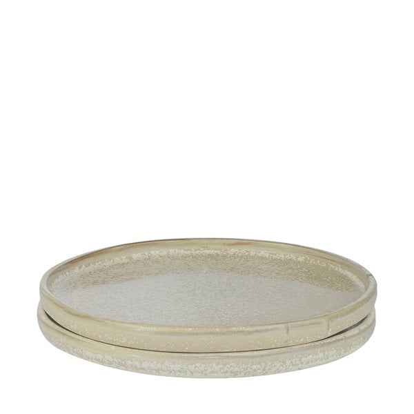 Bēši akmens šķīvji (2 gab.) ø 20 cm Sand Grain – Mette Ditmer Denmark