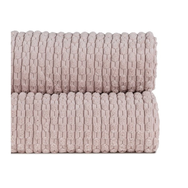 Rozā stepēts gultas pārklājs 180x260 cm – Ixia