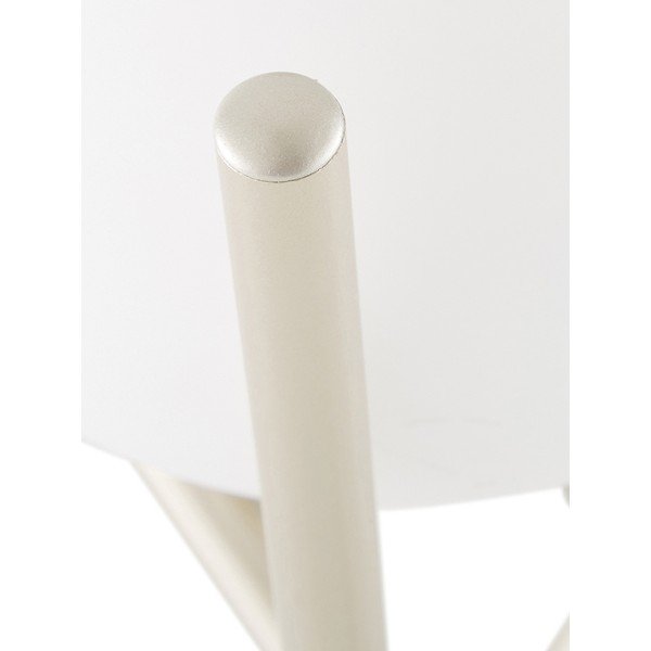 Balta galda lampa ar stikla abažūru Westwing Collection Erik, augstums 33 cm-image-1