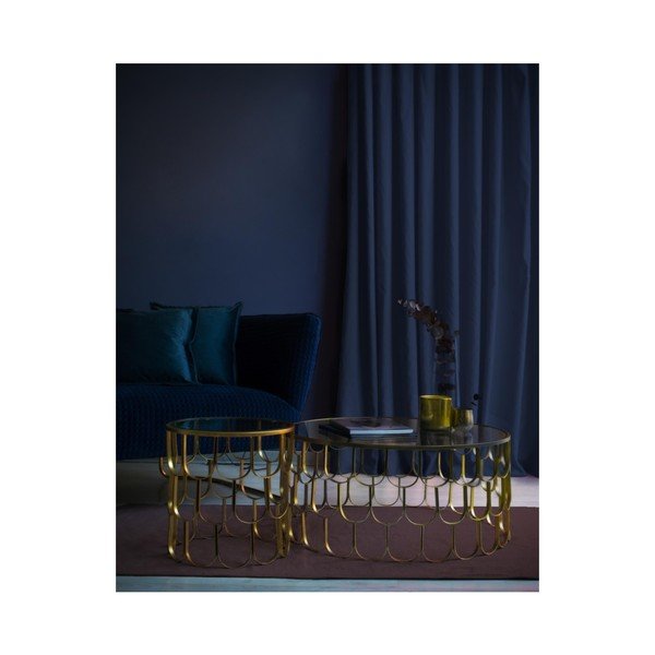 Metāla kafijas galdiņš Velvet Atelier Chrysler, ø 80 cm-image-1