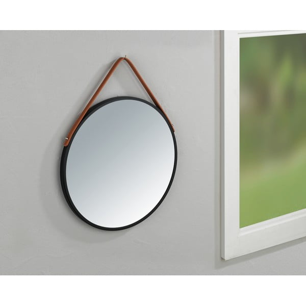 Melns piekaramais spogulis Wenko Borrone, ø 40 cm-image-4
