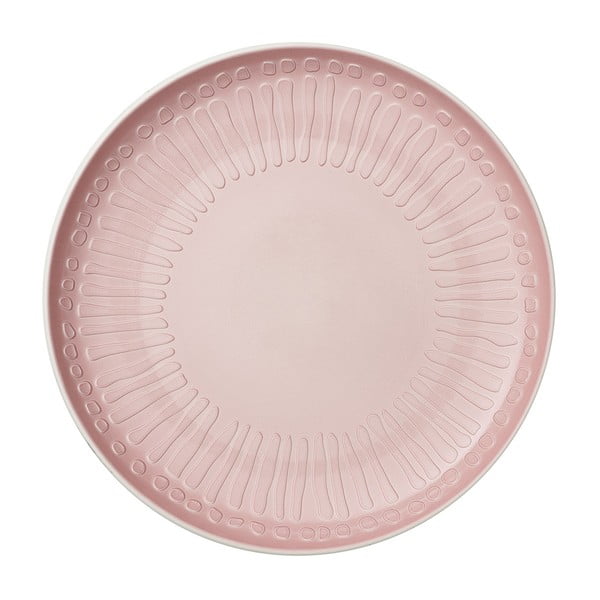 Balts ar rozā porcelāna šķīvis Villeroy & Boch Blossom, ⌀ 24 cm