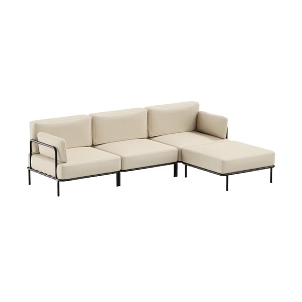 Bēšs dārza modulārais dīvāns 234 cm Salve – Sit Sit