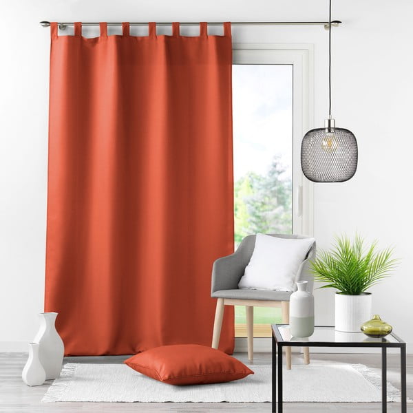 Ķieģeļu sarkans aizkars 140x260 cm Essentiel – douceur d'intérieur-image-4