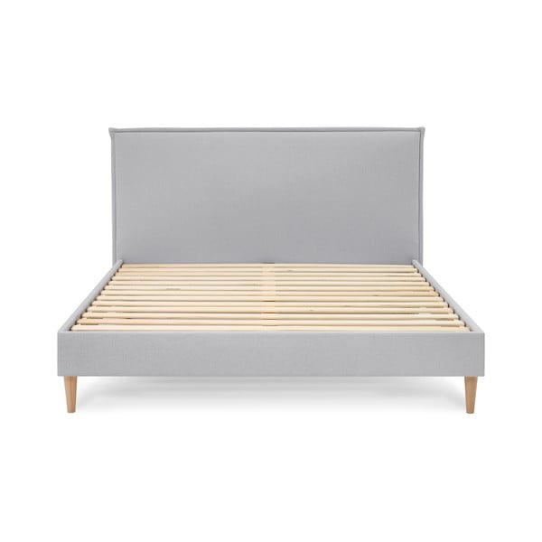 Pelēka divguļamā gulta Bobochic Paris Sary Light, 180 x 200 cm-image-3