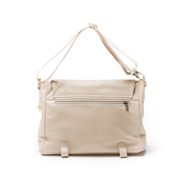 Ādas rokassomiņa Luisa Vanini 2093 Bēšs-image-2