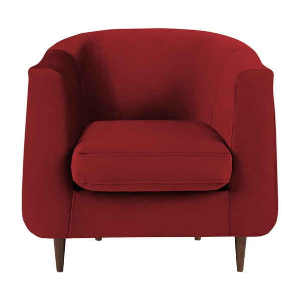 Sarkans samta atpūtas krēsls Kooko Home Glam
