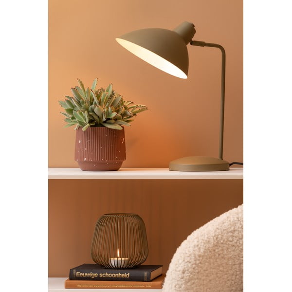 Zaļa galda lampa ar metāla abažūru (augstums 49 cm) Casque – Leitmotiv-image-1