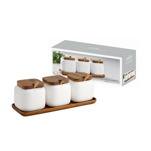 Porcelāna konteineri cukuram/sālim (3 gab.) Essentials – Ladelle-image-1