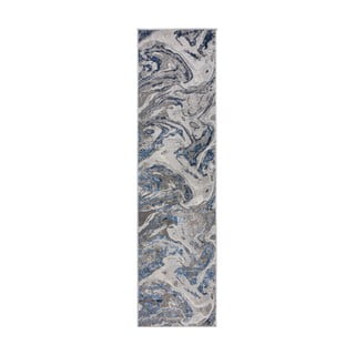 Zili pelēks Flair Rugs Marbled, 60 x 230 cm