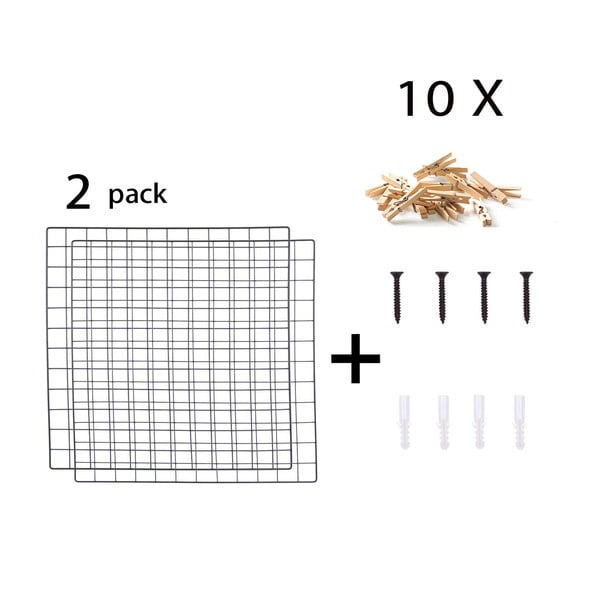 2 melnu ziņojumu dēļu komplekts Reminder, 60 x 60 cm-image-2