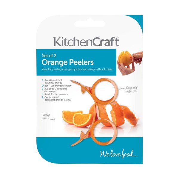 2 apelsīnu mizotāju komplekts Kitchen Craft Veselīgs uzturs-image-1