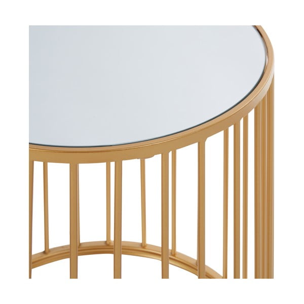 Apaļi sānu galdiņi ar stikla galda virsmu (2 gab.) ø 45 cm Avantis – Premier Housewares-image-4