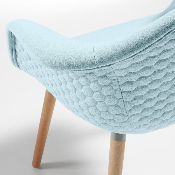 Gaiši zils krēsls La Forma Kenna-image-3