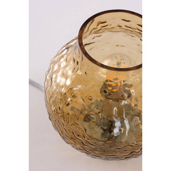 Dzintara dzeltena stikla galda lampa (augstums 15 cm) Breen – Jotex-image-3