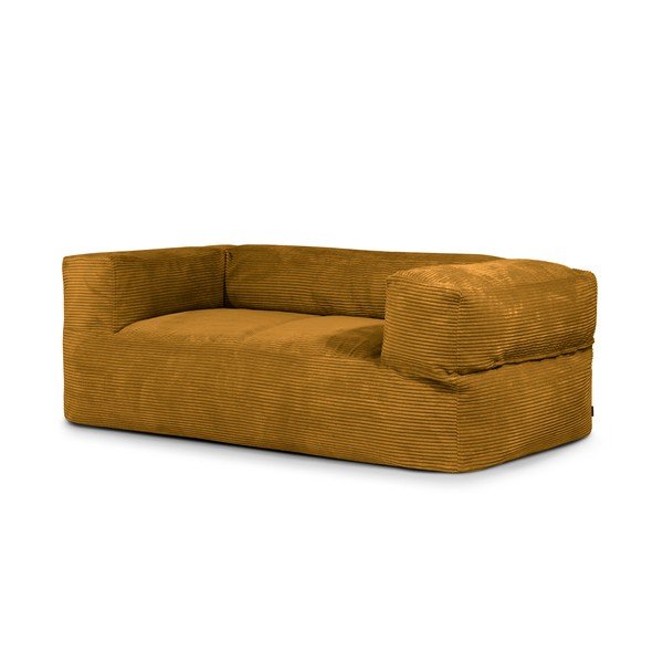 Sinepju dzeltens velveta sēžammaiss Sofa MooG – SLOWDOWN