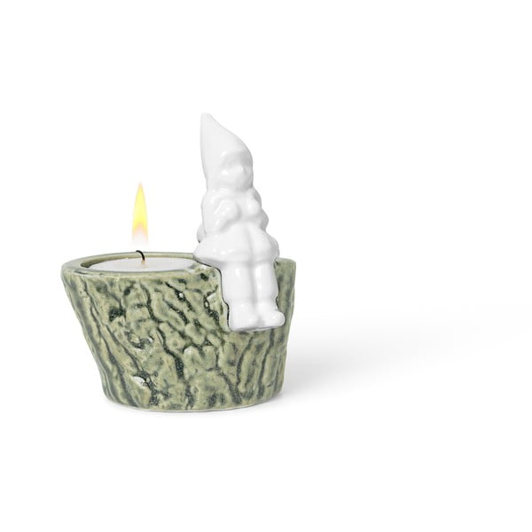 Ziemassvētku svečturis no porcelāna un keramikas Kähler Design, garums 8,5 cm-image-4