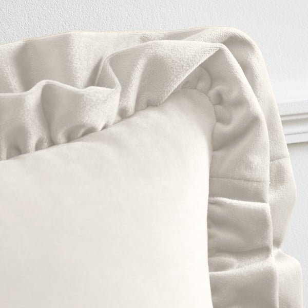 Samta dekoratīvais spilvens 43x43 cm Velvet Double Frill – Catherine Lansfield-image-2