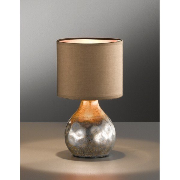 Pelēka galda lampa Fischer & Honsel Bollo-image-3