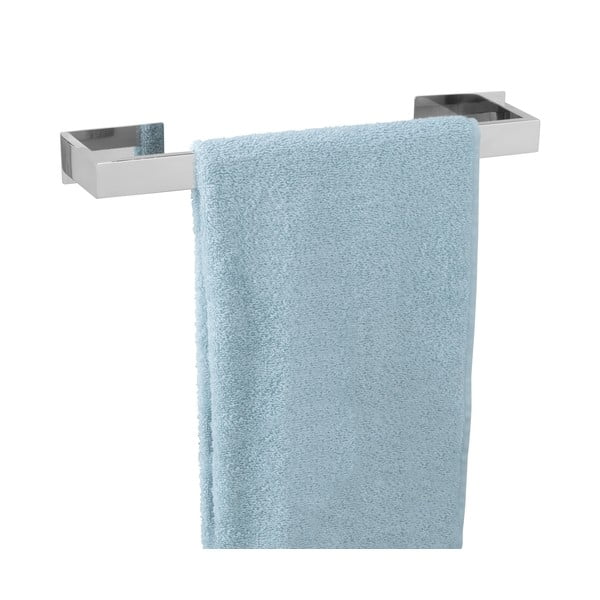 Spīdīgas sudraba krāsas nerūsējošā tērauda pašlīmējošs dvieļu turētājs Genova – Wenko-image-4