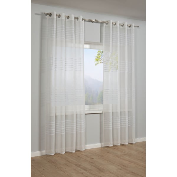 Balts aizkars 245x140 cm Etamine – Gardinia-image-1