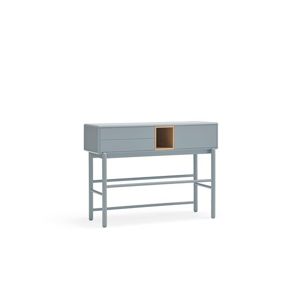 Zils/pelēks konsoles galds 35x120 cm Corvo – Teulat-image-2