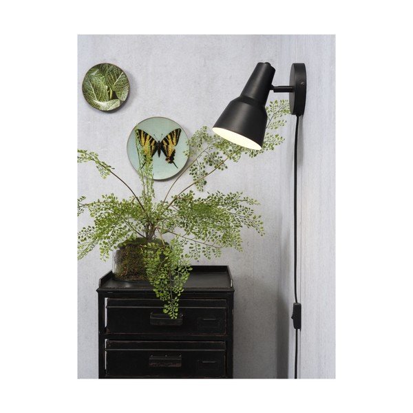 Melna sienas lampa ø 22 cm Valencia – it's about RoMi-image-3