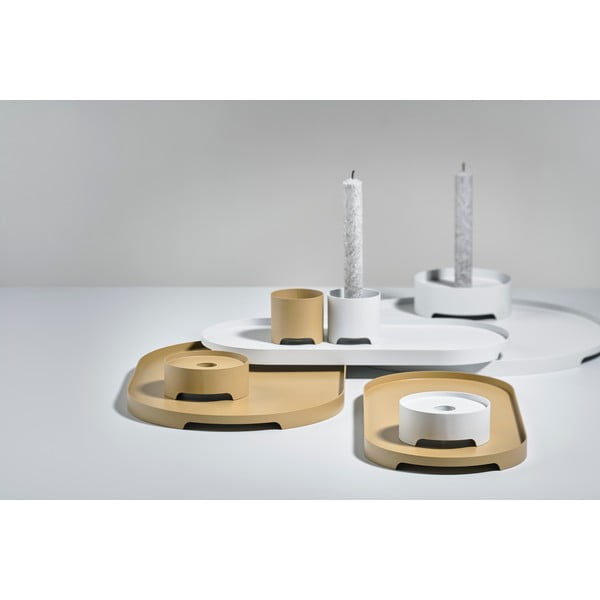 Gaiši pelēka tērauda servēšanas paplāte Zone Singles-image-3