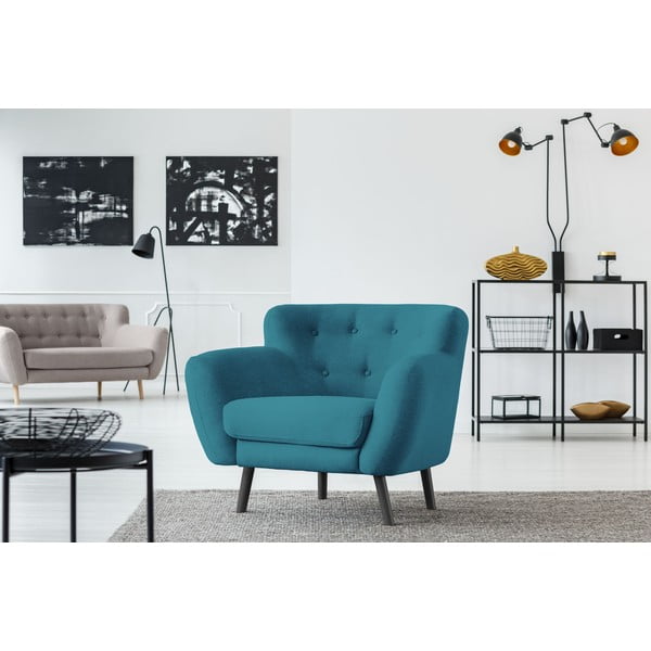 Tirkīzzils atpūtas krēsls Cosmopolitan Design Hampstead-image-4