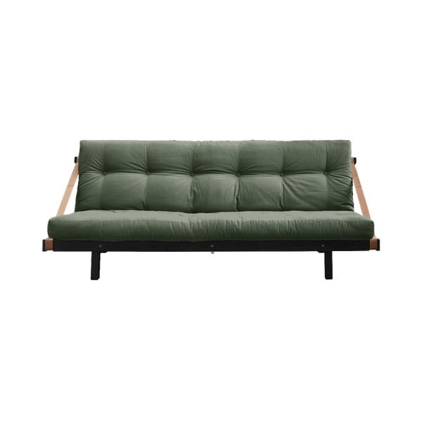Izlaižams dīvāns Karup Design Jump Black Olive Green