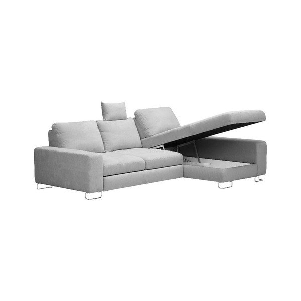 Gaiši pelēks Windsor & Co Sofas Alpha stūra dīvāns, labais stūris-image-3