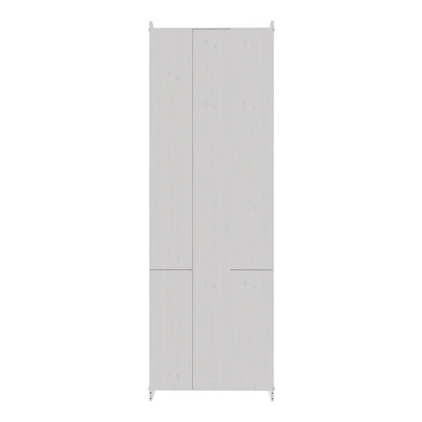 Balts priedes masīvkoka skapītis 74x223x37 cm Anita – Støraa-image-4
