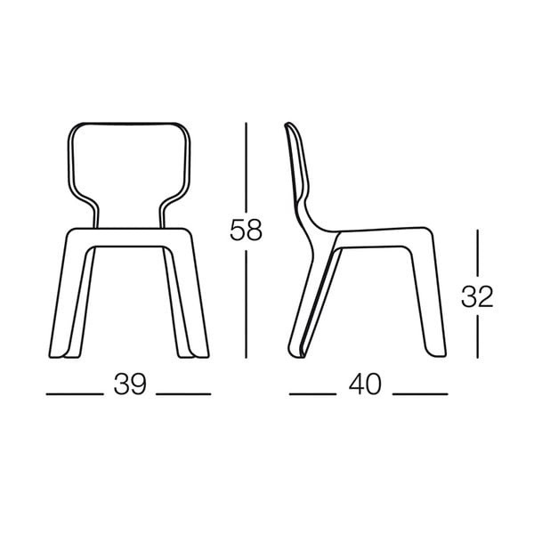 Bērnu zaļš stackable krēsls Magis Alma-image-4
