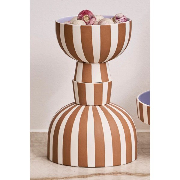 Brūna akmensmasas servēšanas bļodiņa Toppu – OYOY Living Design-image-1