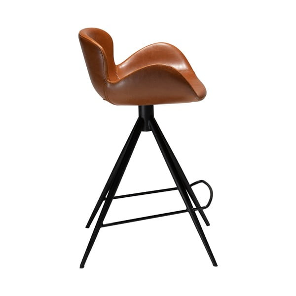 Konjaka brūns eko ādas bāra krēsls DAN-FORM Denmark Gaia, augstums 87 cm-image-4
