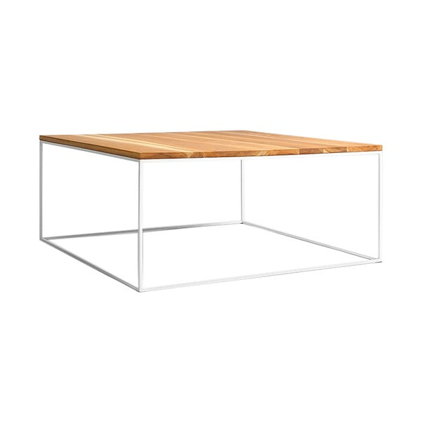 Sānu galdiņš ar baltu konstrukciju Custom Form Tensio, 80 x 80 cm