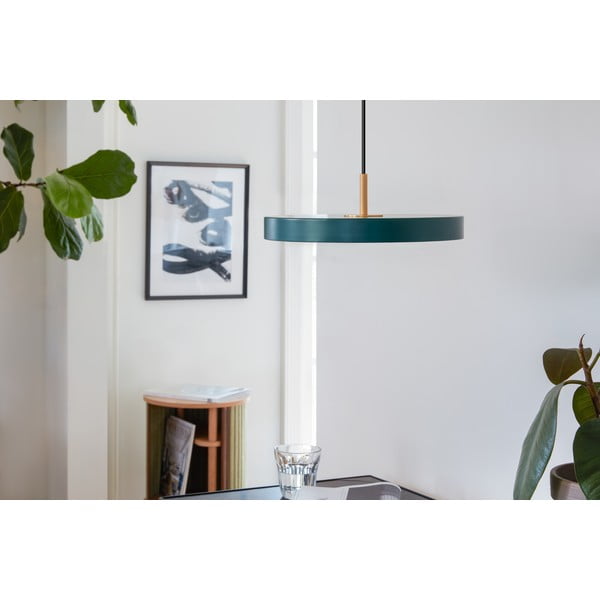 Tumši zaļa LED piekaramā lampa ar metāla abažūru ø 31 cm Asteria Mini – UMAGE-image-1