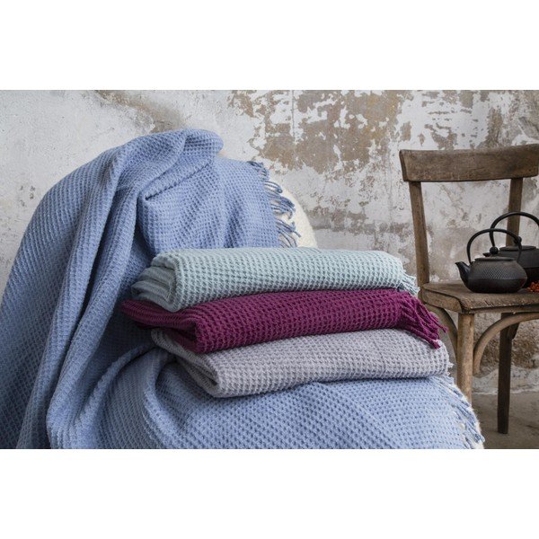 Pleds 170x130 cm Waffle collection - Mila Home-image-1