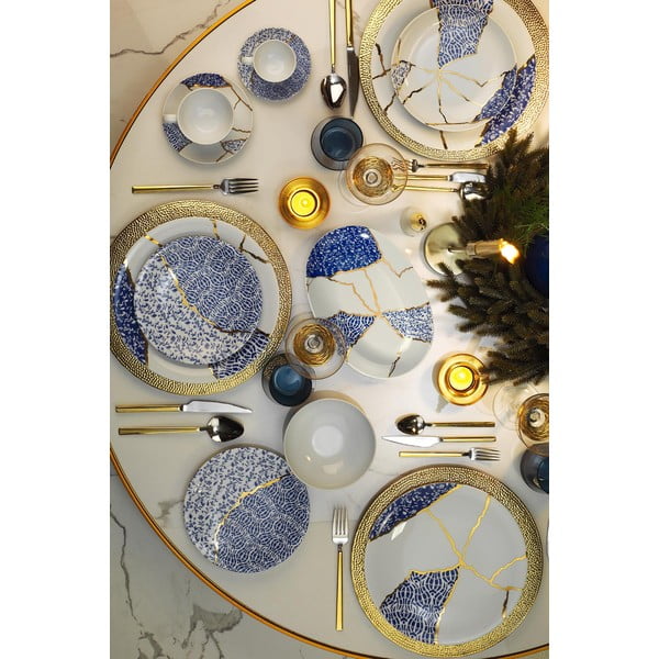 Porcelāna trauku komplekts (28 gab.) Kütahya Porselen Cracks-image-1