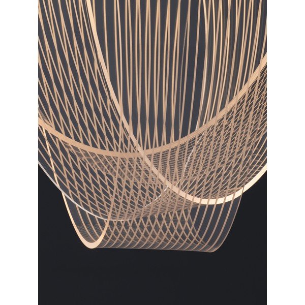 Zelta krāsas alumīnija LED piekaramā lampa ar regulējamu spilgtumu ar akrila stikla abažūru ø 52 cm Valentin – Nova Luce-image-3