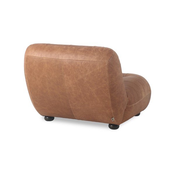 Konjakbrūns ādas atpūtas krēsls Wyatt – Dutchbone-image-4