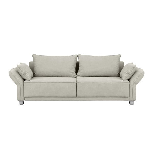 Bēšs dīvāns gulta ar uzglabāšanas vietu Windsor & Co Sofas Casiopeia, 245 cm