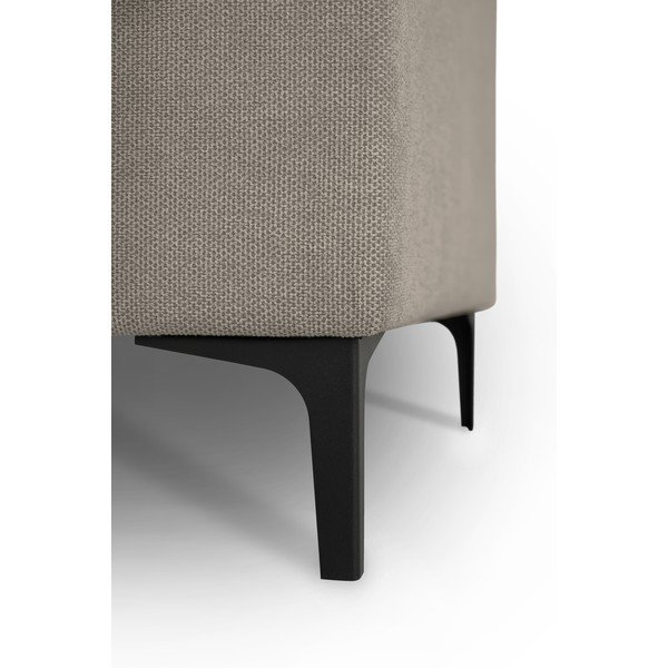 Gaiši brūns stūra dīvāns no šenila auduma (ar labo stūri/U veida) Fabian – Scandic-image-4