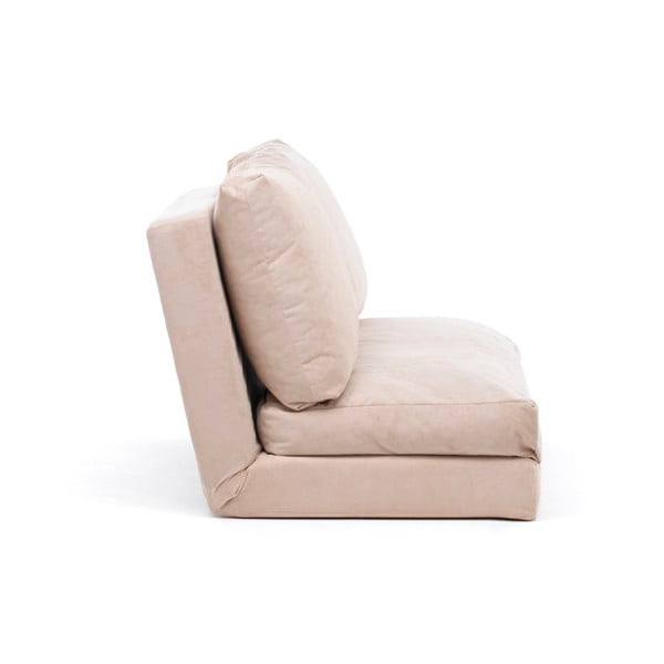 Krēmkrāsas izvelkamais dīvāns 120 cm Taida – Balcab Home-image-1