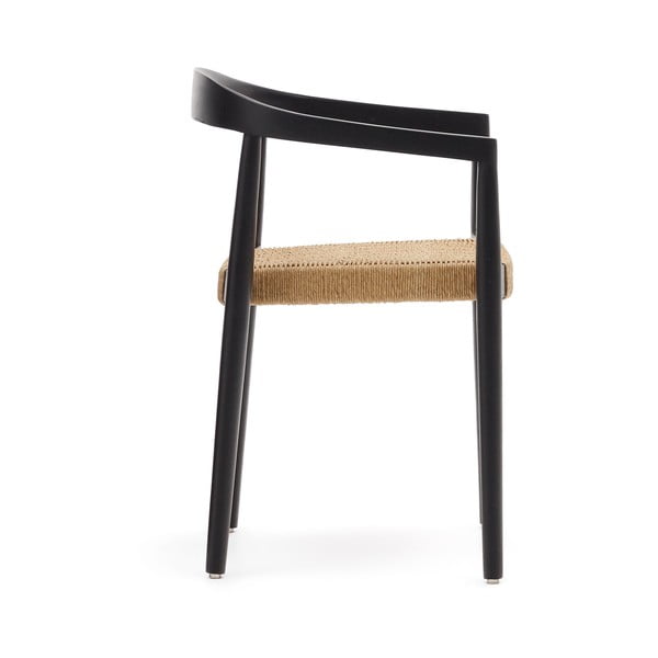 Melni masīvkoka dārza krēsli (4 gab.) Ydalia – Kave Home-image-2