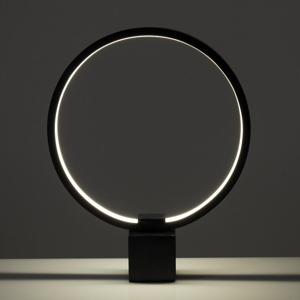 Melna galda lampa Tomasucci Ring, augstums 37 cm-image-1