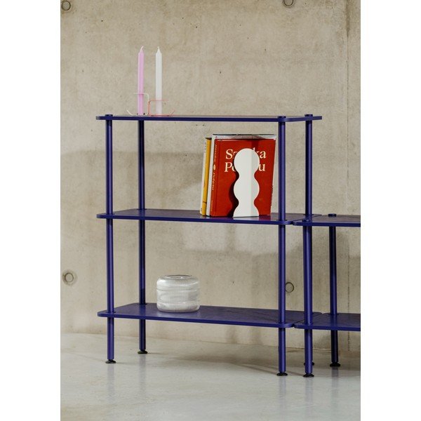 Zils plaukts ar ozolkoka imitāciju 80x90,5x35 cm Teidi – noo.ma-image-1