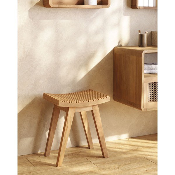 Dabīga toņa tīkkoka masīvkoka ķeblis Vicentina – Kave Home-image-1