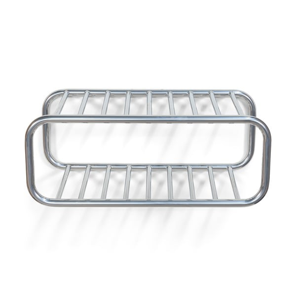 Sudraba krāsas metāla piekarināms apavu plaukts 72x28x35 cm Retro – Spinder Design-image-2